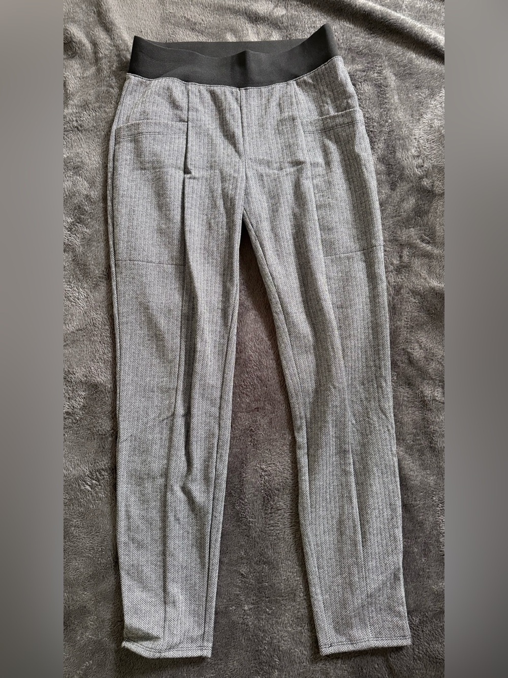 Banana Republic Gray Herringbone Dress Pants